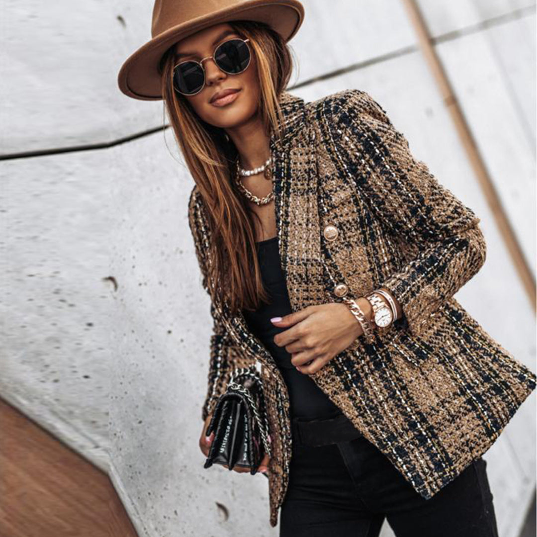 Blazer in Tweed Doppio Petto