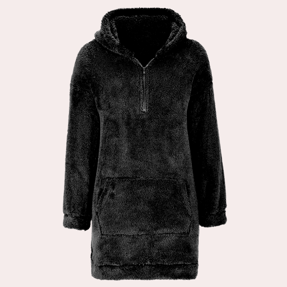 Felpa Oversize in Peluche | Con Cappuccio | Morbida e Accogliente
