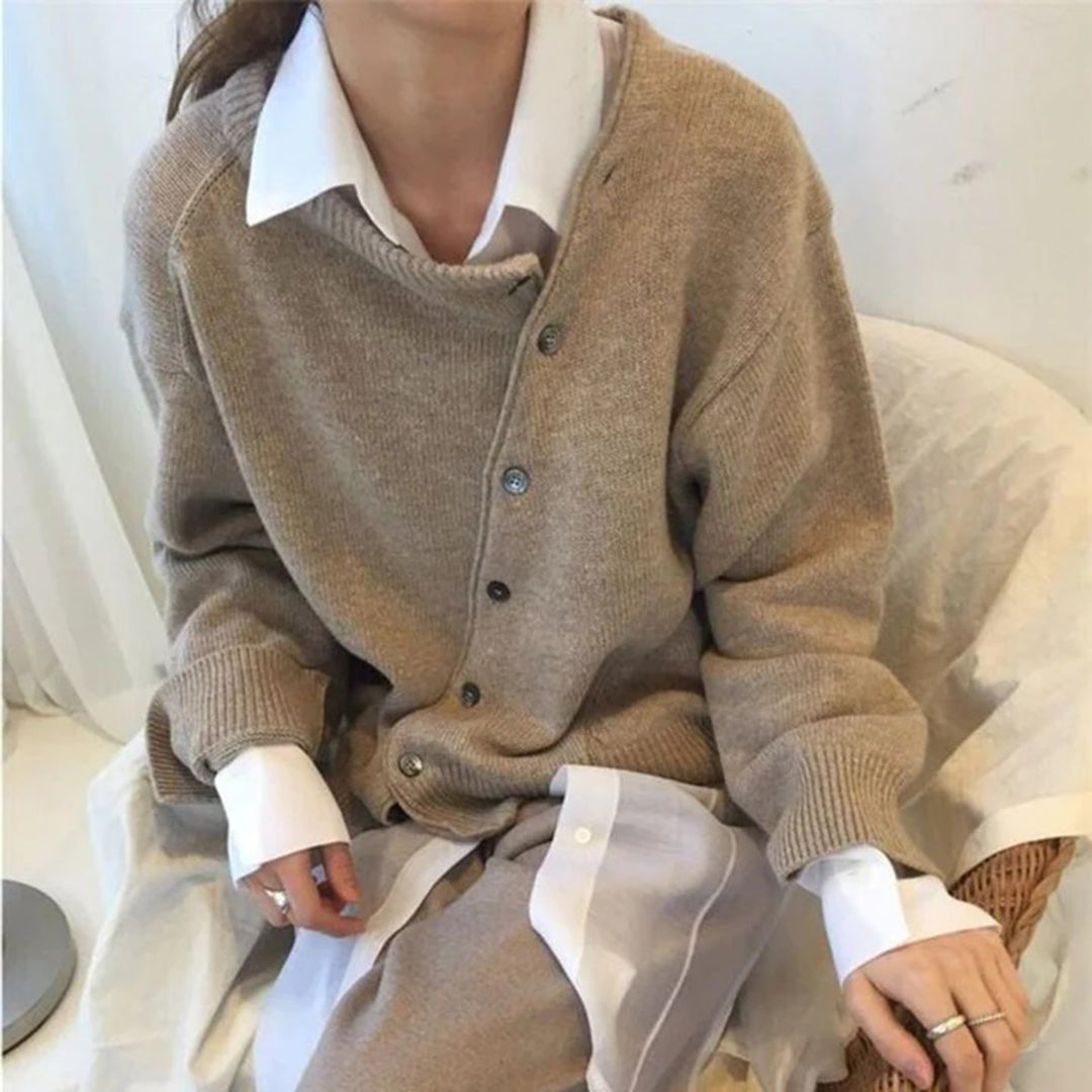 Cardigan in Misto Lana | Morbido e Caldo | Eleganza Minimal