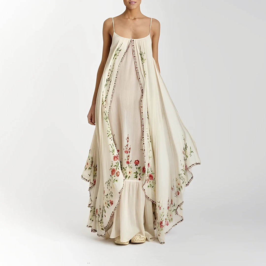 Abito Lungo Ricamato | Boho Chic | Fresco e Romantico