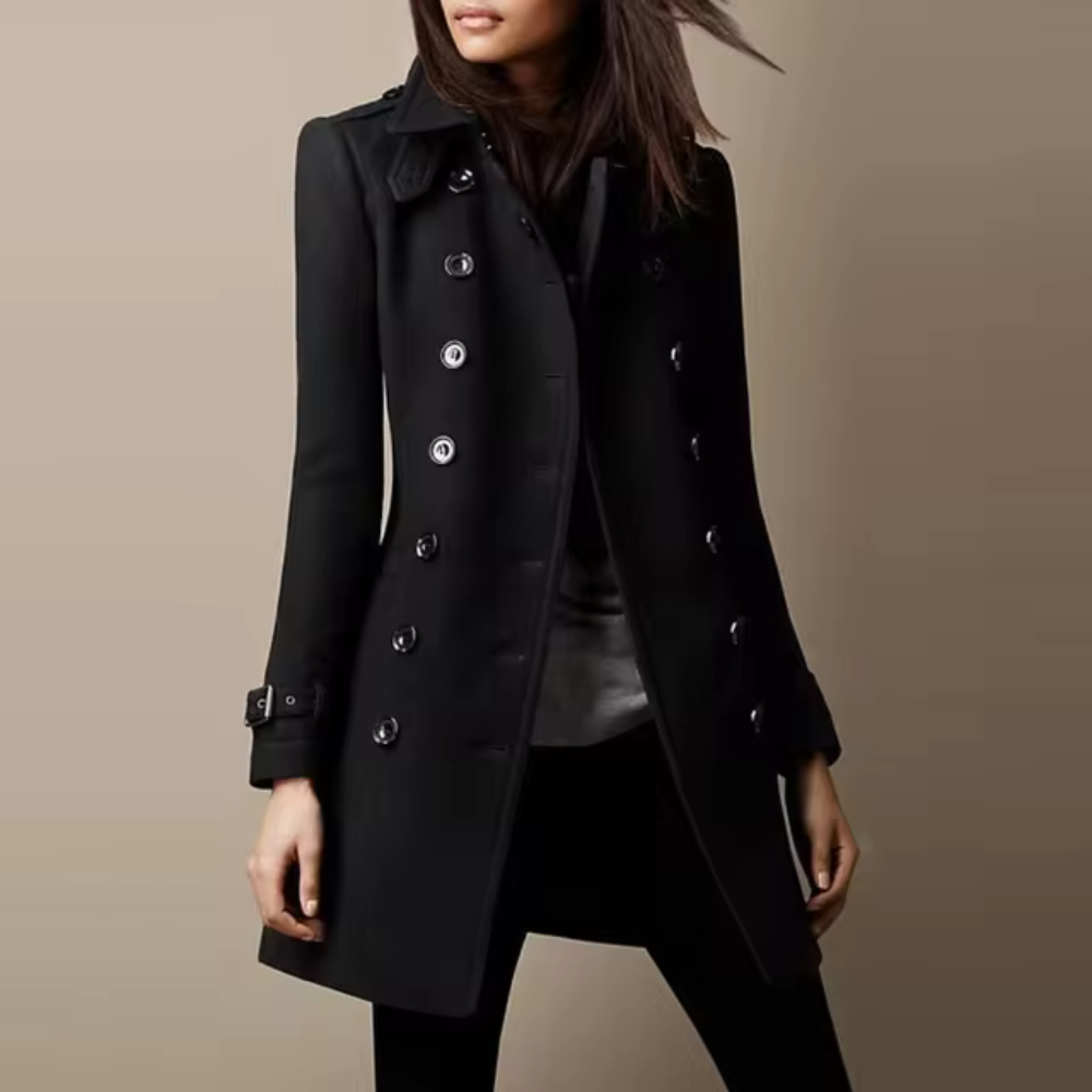 Cappotto Doppiopetto | Taglio Slim Elegante | Stile Invernale Chic