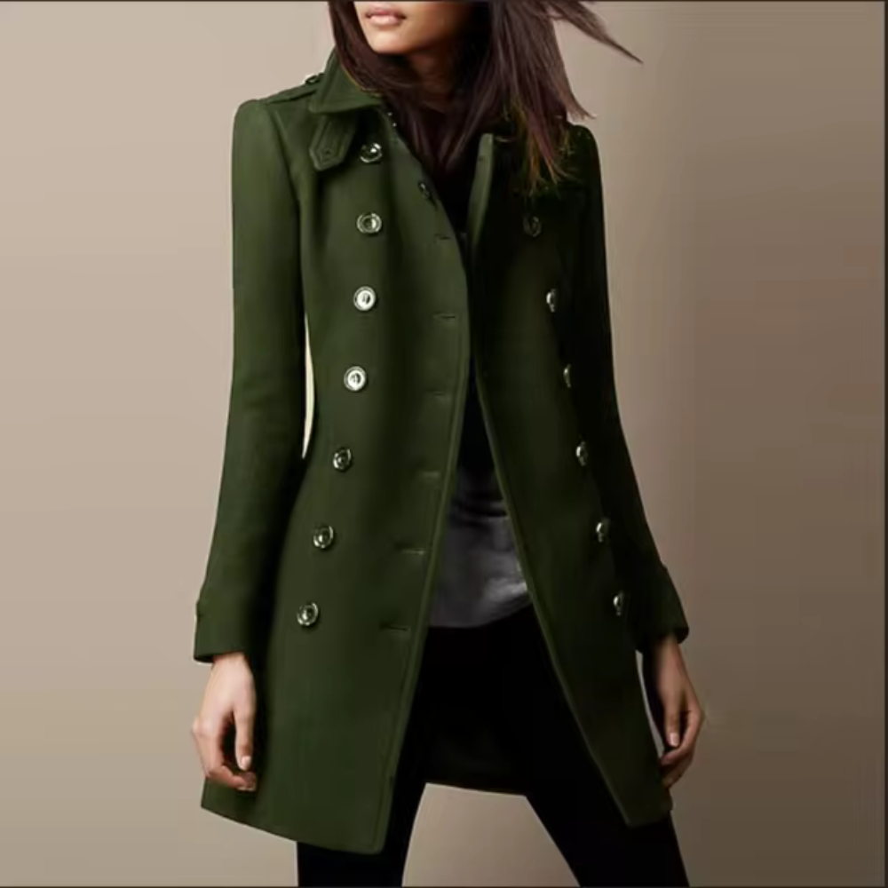 Cappotto Doppiopetto | Taglio Slim Elegante | Stile Invernale Chic