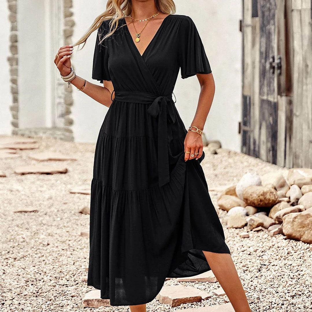Abito Midi Plissettato | Elegante & Versatile | Stile Romantico