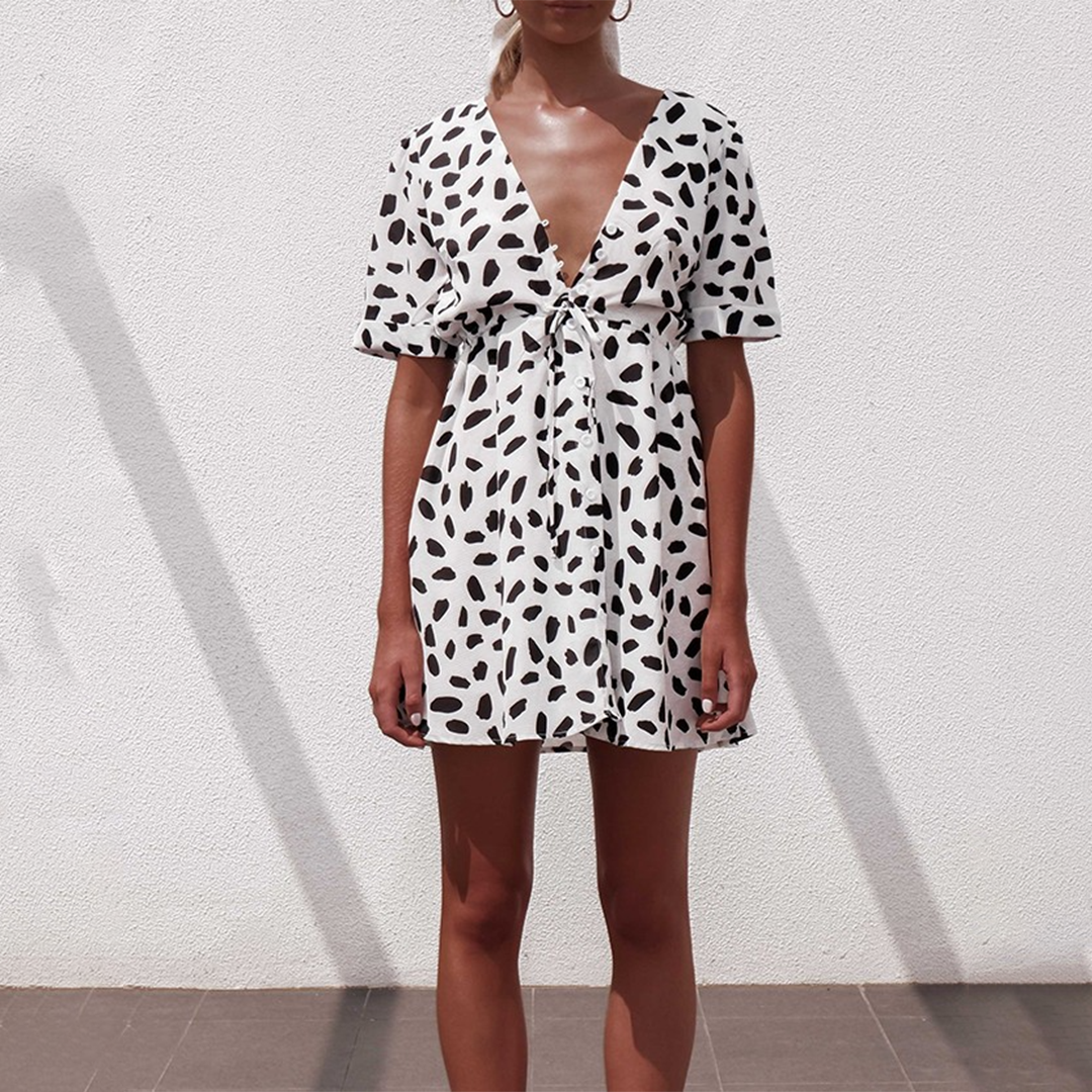 Mini Abito a Pois | Fresco e Femminile | Perfetto per l’Estate