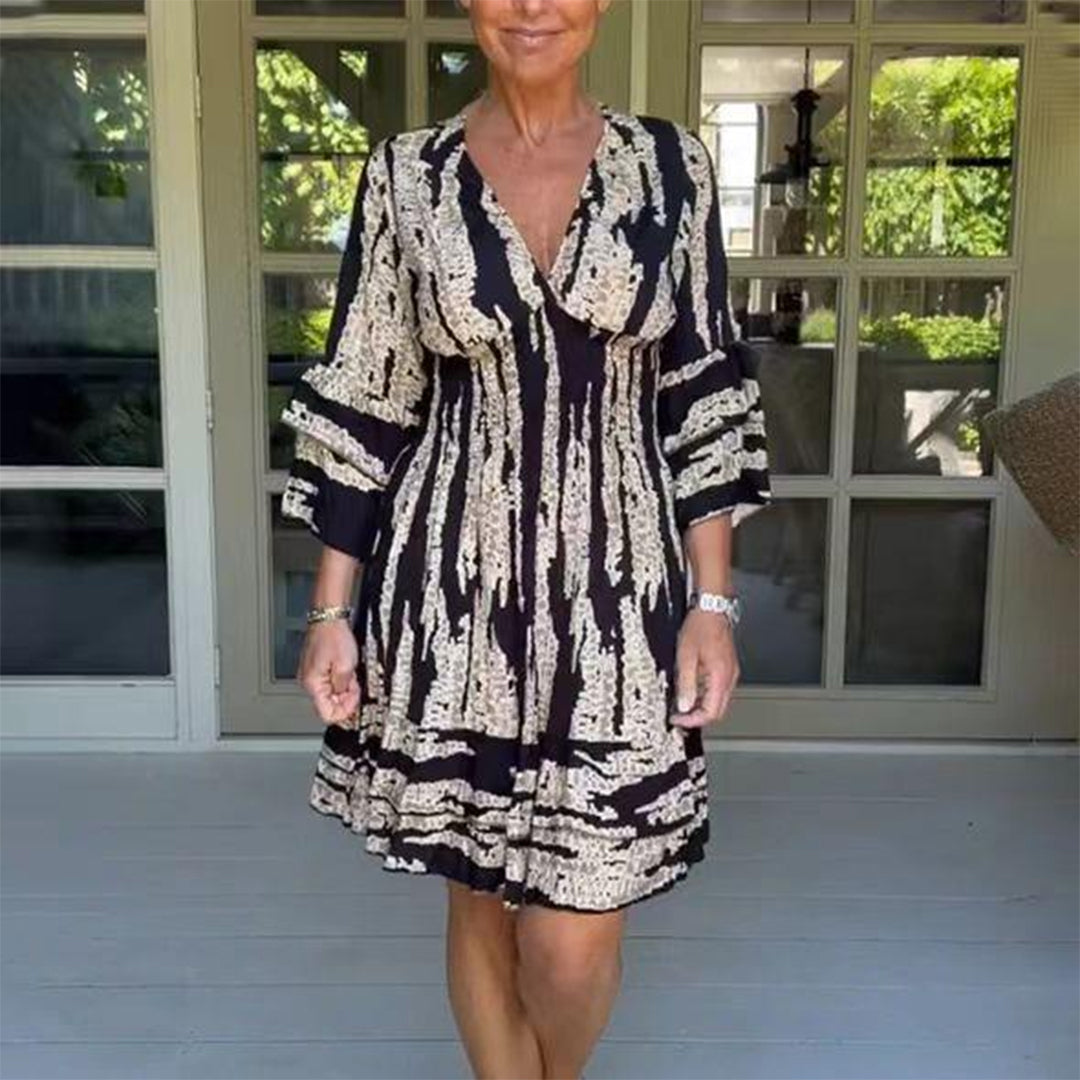 Mini Dress Boho | Stampa Astratta | Flowy & Chic