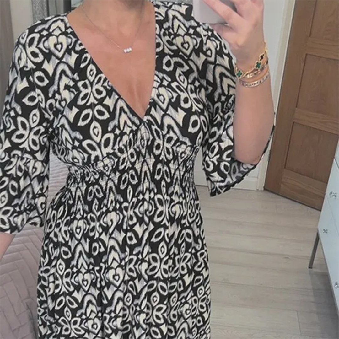 Abito Midi con Stampa Boho | Casual | Leggero & Versatile