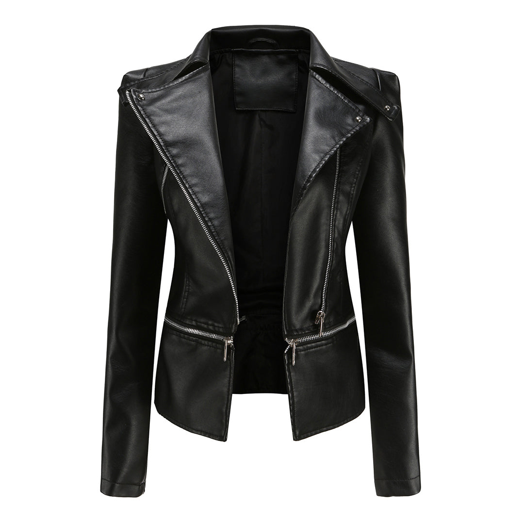 Giacca Biker in Ecopelle | Elegante | Stile Grintoso