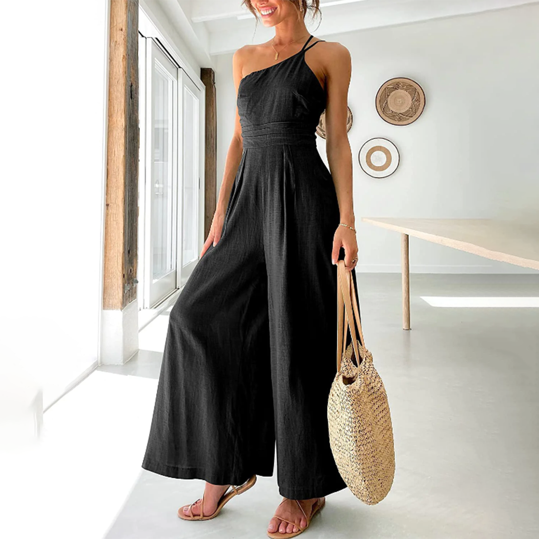 Jumpsuit Senza Maniche | Pantaloni Larghi | Leggera e Chic
