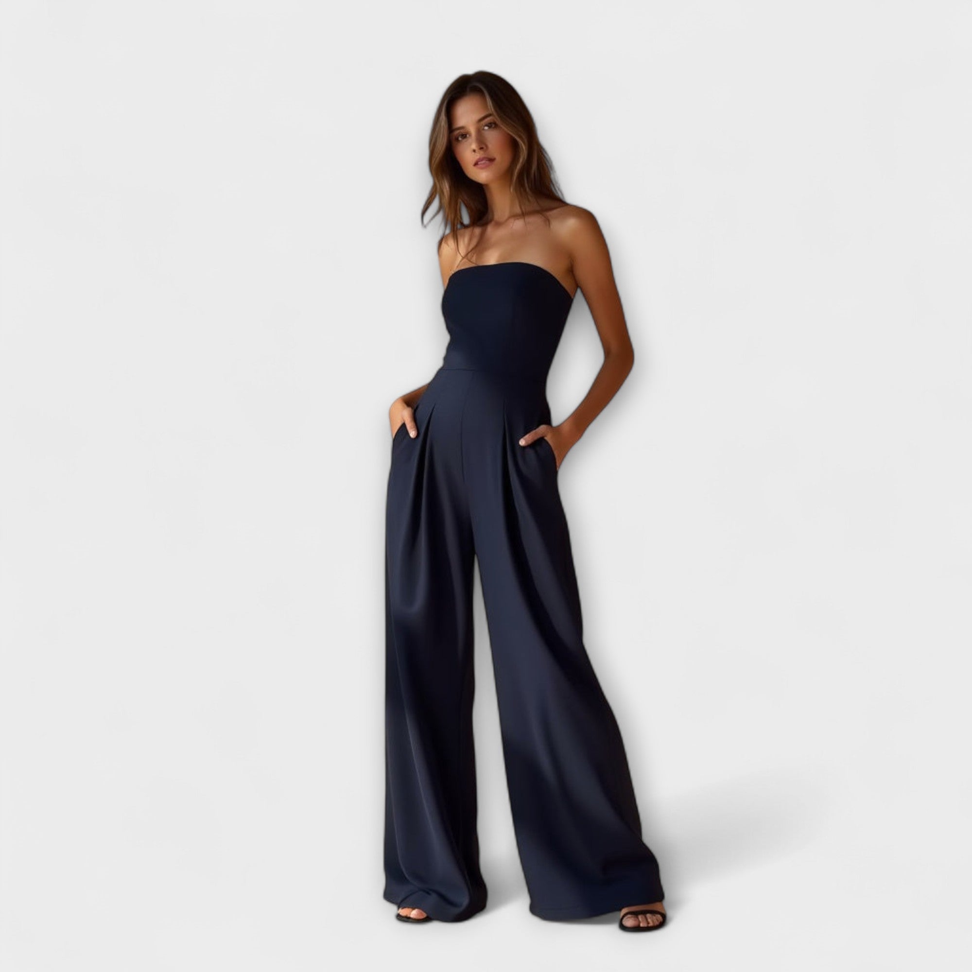 Jumpsuit Elegante Senza Spalline