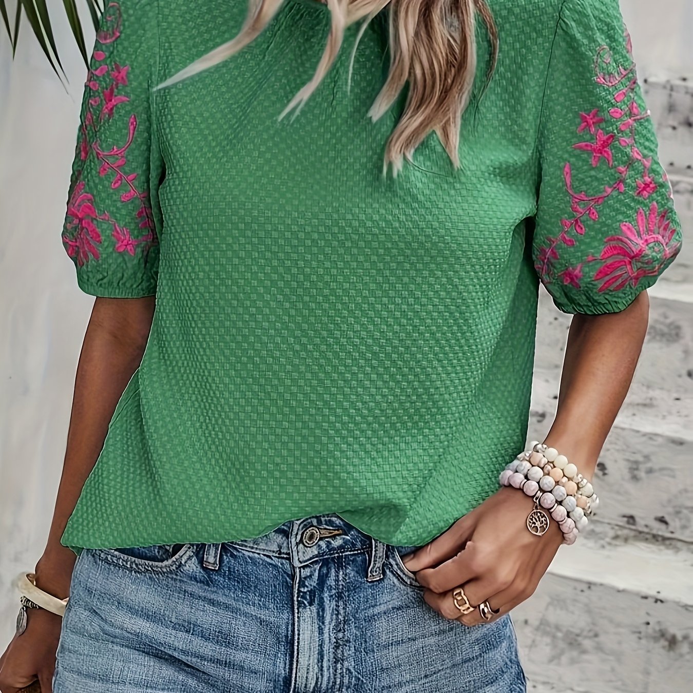 Blusa Ricamata | Manica Corta | Fresca ed Estiva