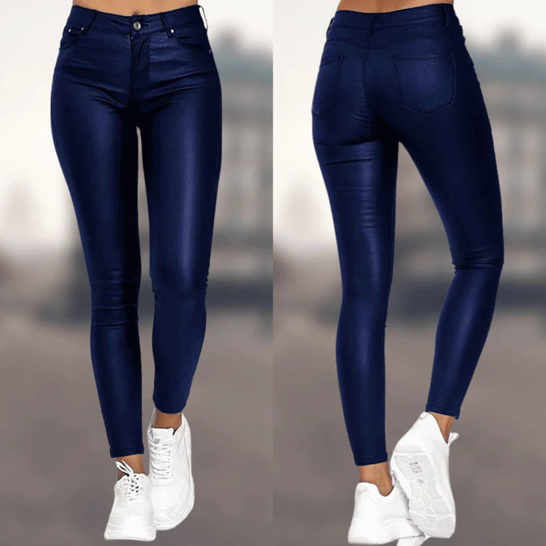 Jeggings Effetto Pelle | Skinny Fit | Look Elegante e Audace