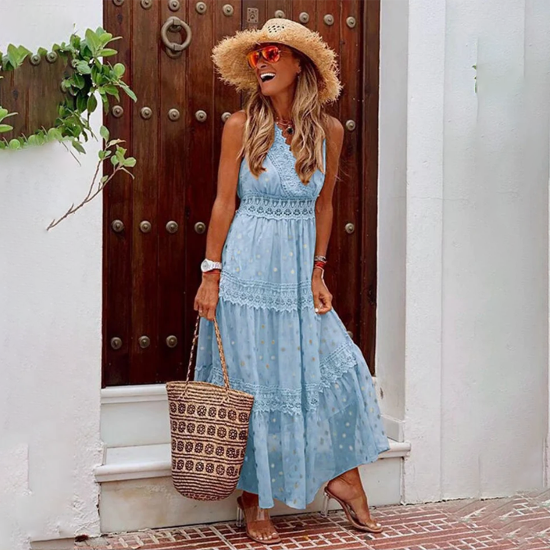 Abito Lungo Boho | Leggero & Romantico | Perfetto per l’Estate e le Vacanze