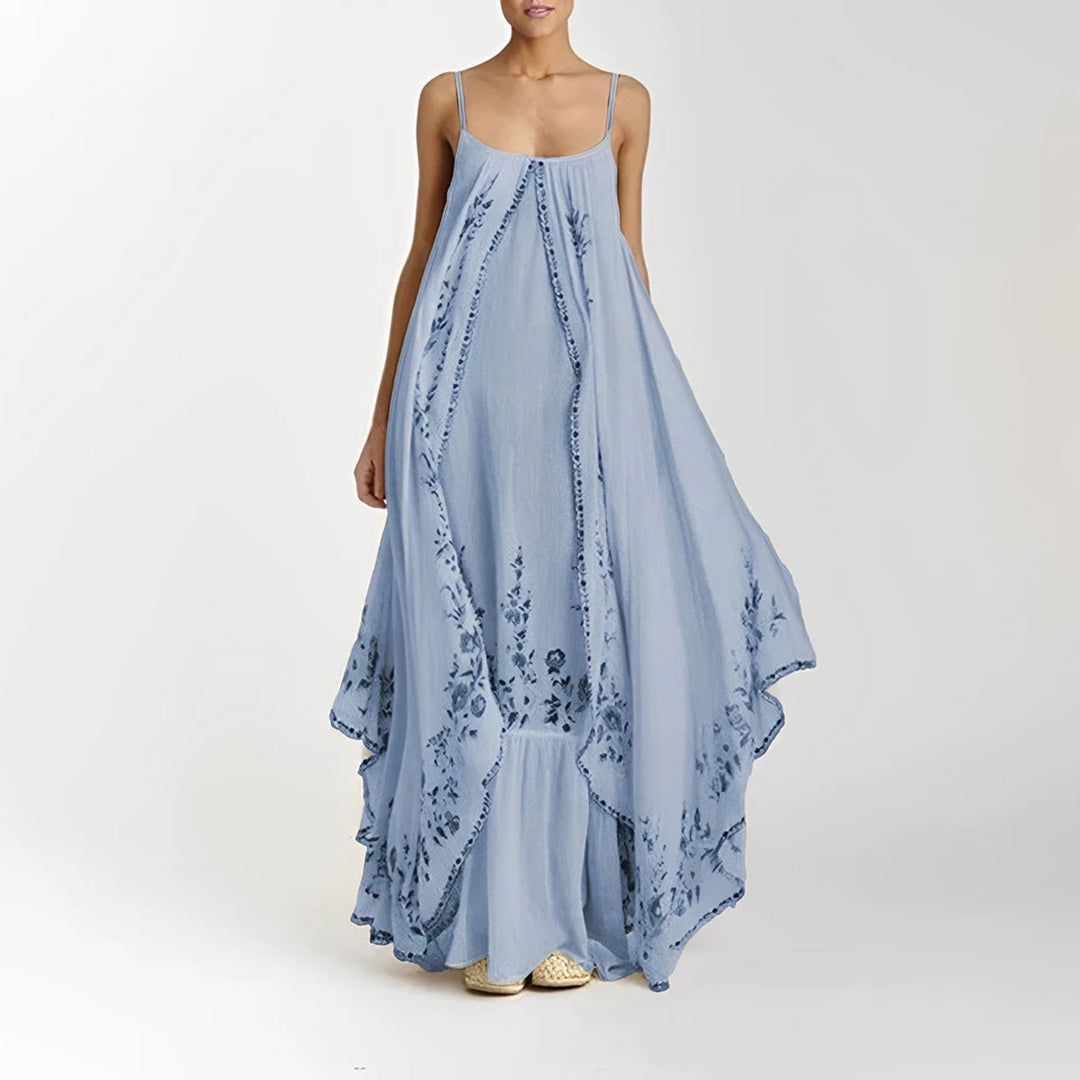 Abito Lungo Ricamato | Boho Chic | Fresco e Romantico