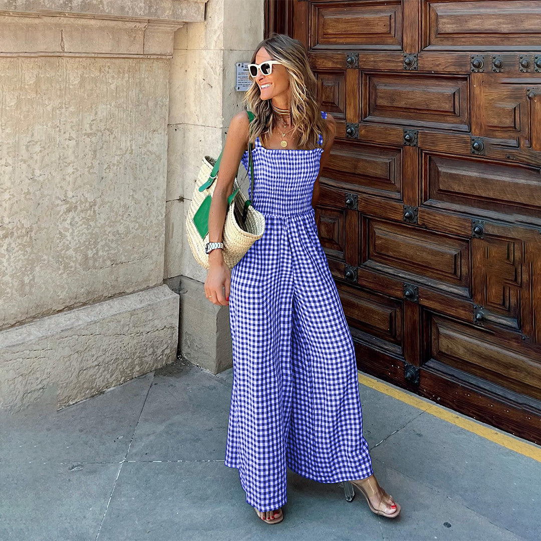 Tuta Estiva a Quadri | Leggera & Comoda | Stile Casual Chic
