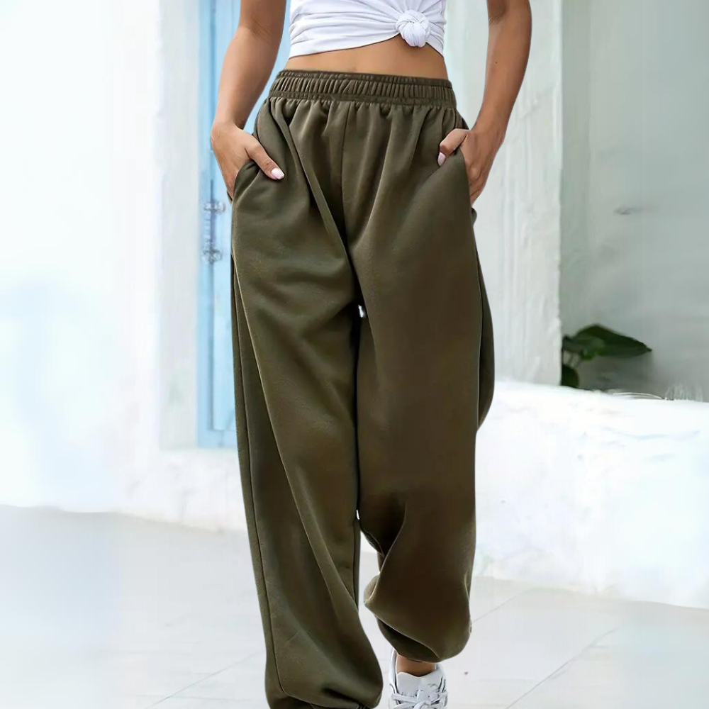 Pantaloni Jogger Morbidi | Vita Alta | Stile Sportivo e Casual
