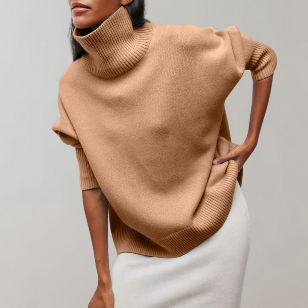 Maglione Dolcevita Senza Maniche | Misto Lana | Elegante e Moderno