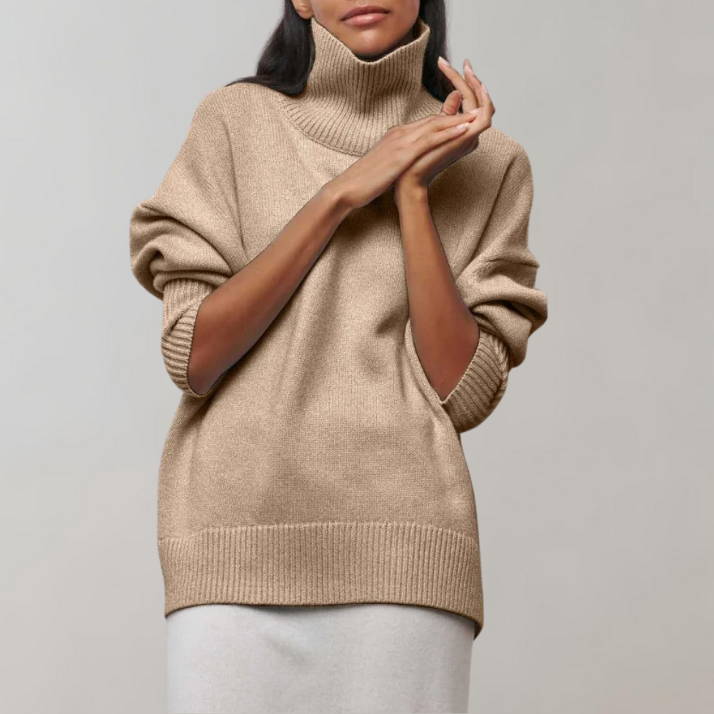 Maglione Dolcevita Senza Maniche | Misto Lana | Elegante e Moderno