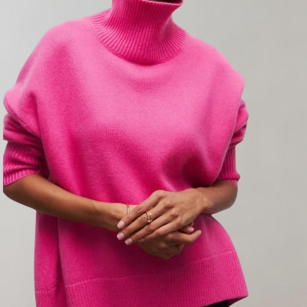 Maglione Dolcevita Senza Maniche | Misto Lana | Elegante e Moderno