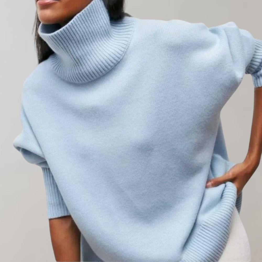 Maglione Dolcevita Senza Maniche | Misto Lana | Elegante e Moderno