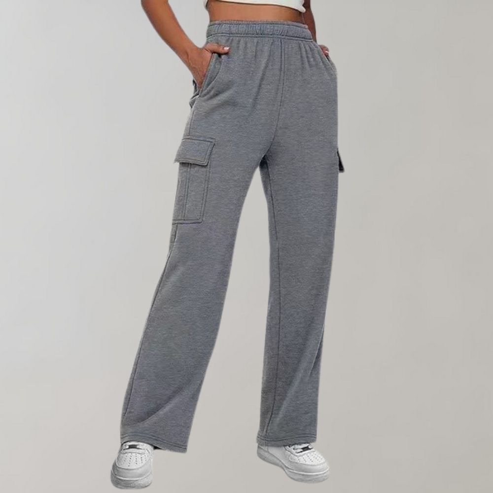 Pantaloni Cargo a Gamba Larga | Stile Casual Streetwear | Comodi e Versatili