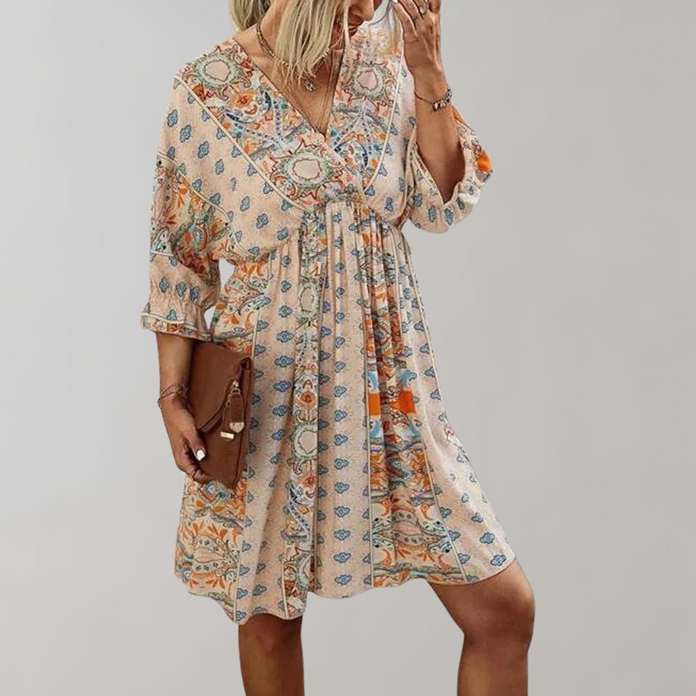 Mini Abito Boho | Stampa Floreale | Fresco e Femminile