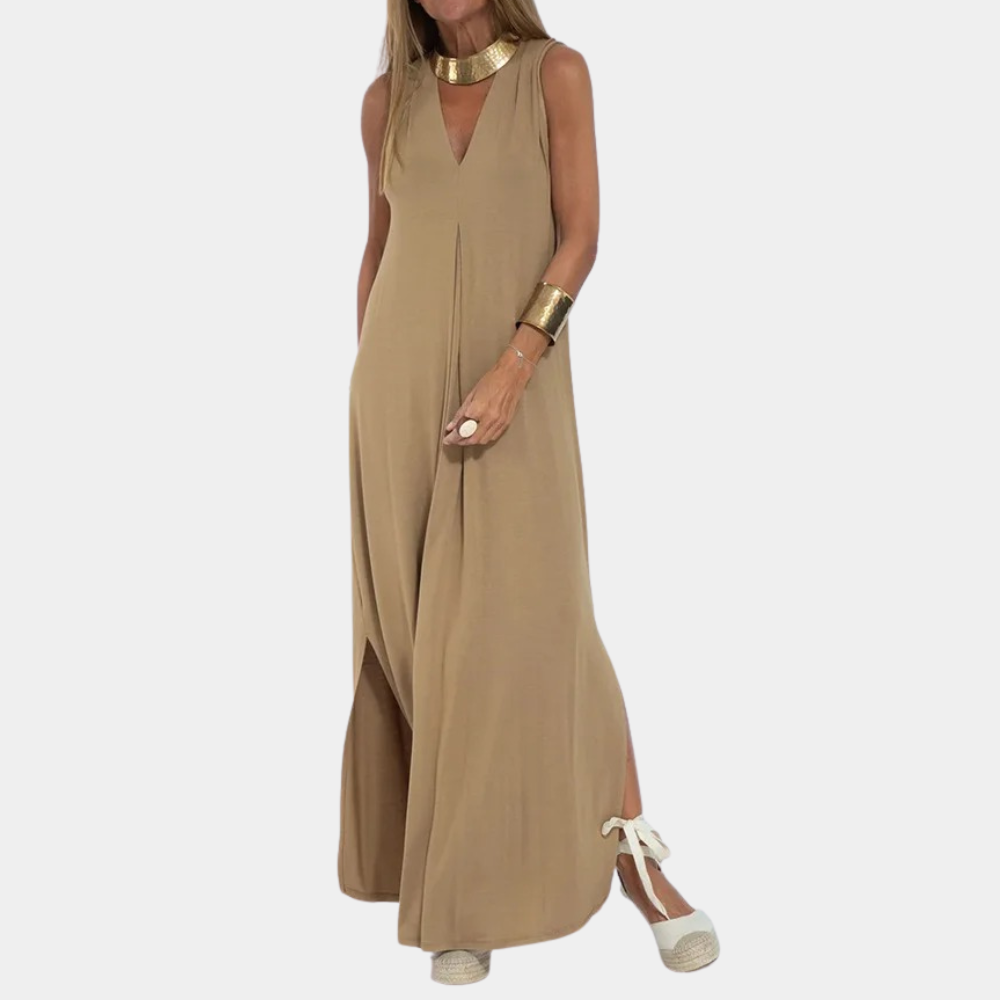 Abito Lungo Senza Maniche | Elegante | Fresco e Versatile