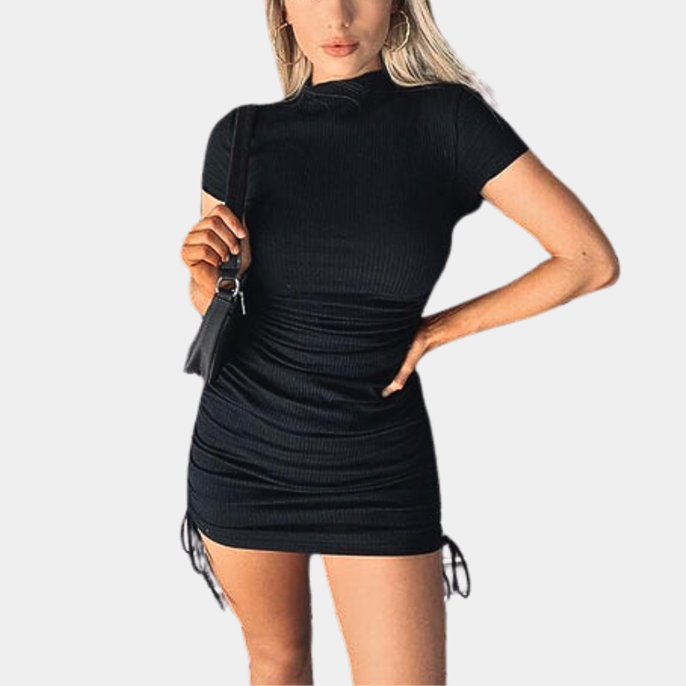 Abito Mini Drappeggiato | Casual Chic | Aderente e Femminile