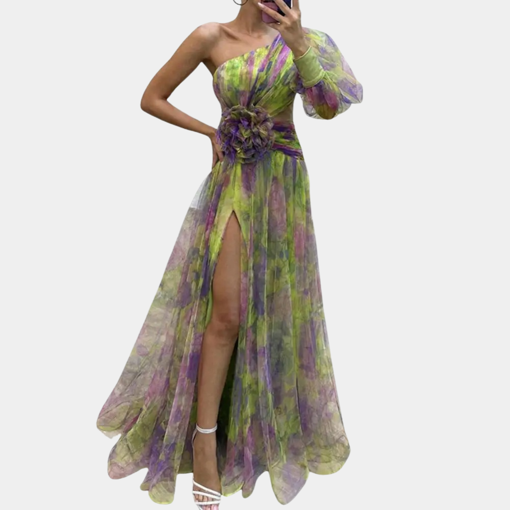 Abito Lungo Monospalla | Elegante | Fluttuante e Sensuale