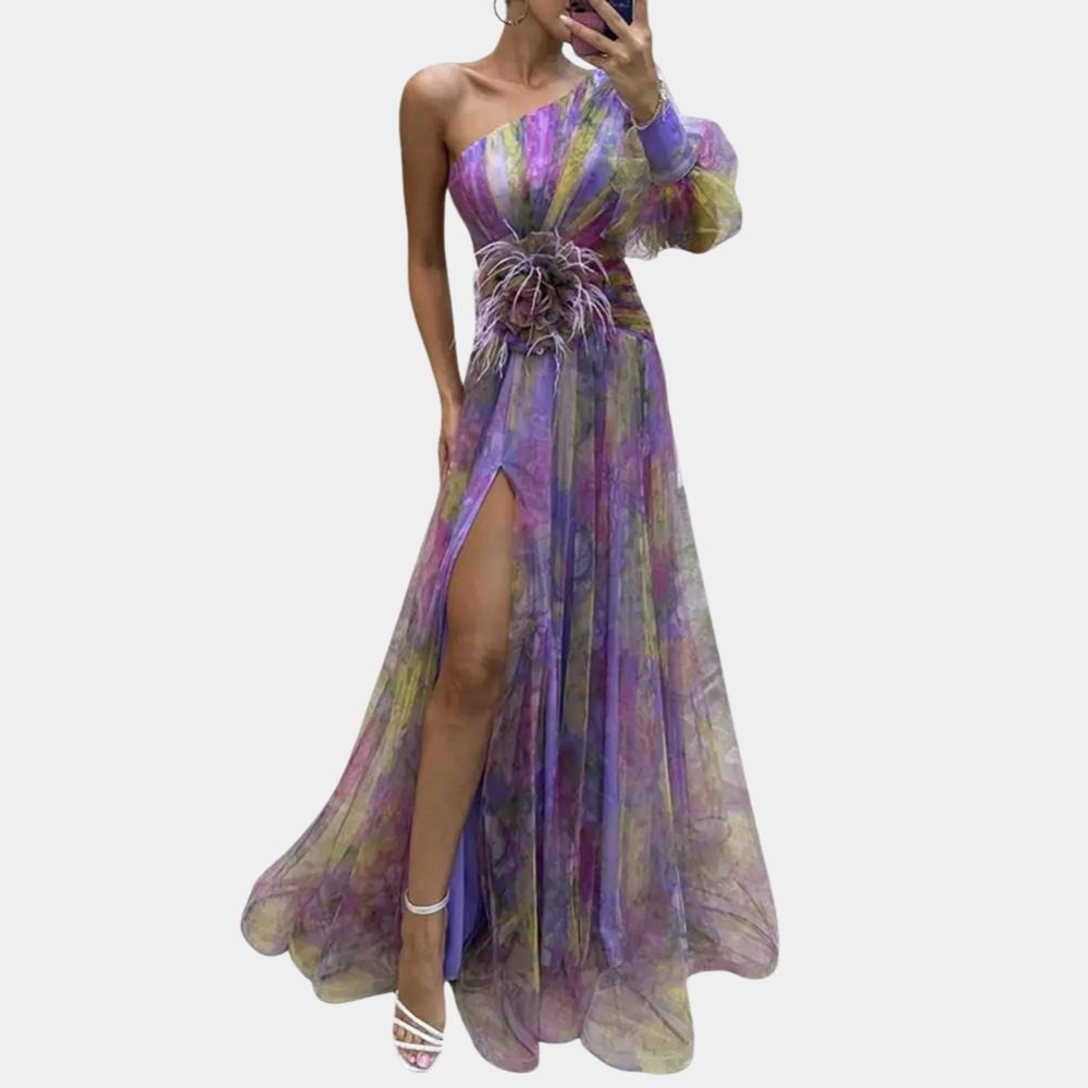 Abito Lungo Monospalla | Elegante | Fluttuante e Sensuale