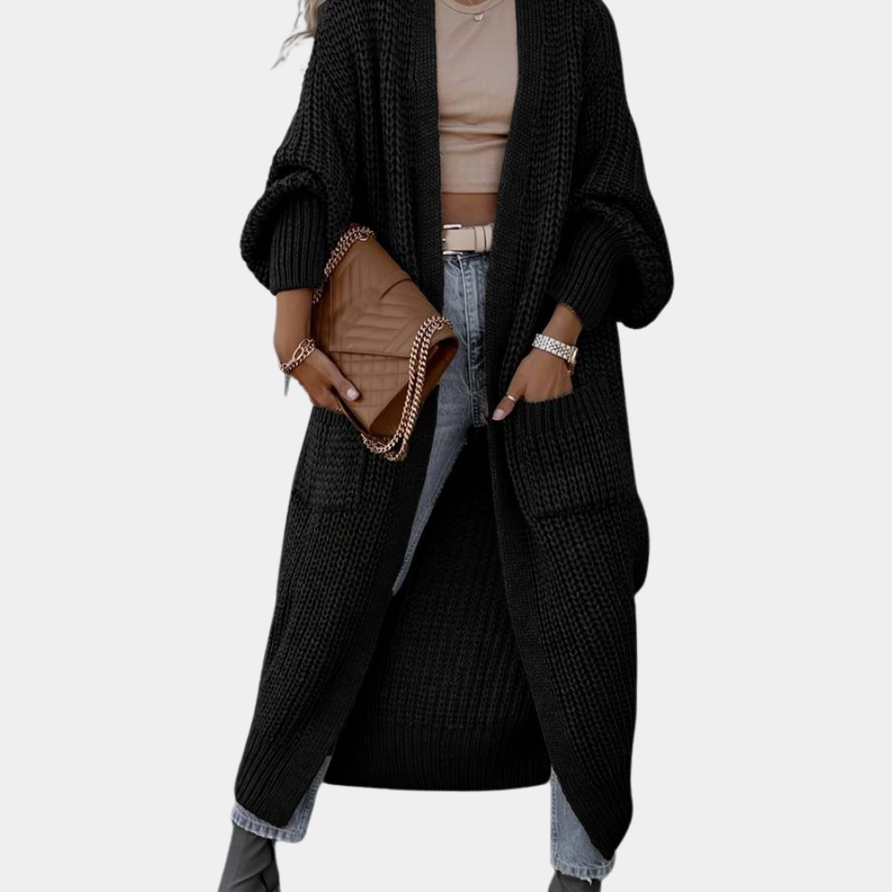 Cardigan Lungo in Maglia | Misto Lana | Caldo e Stiloso