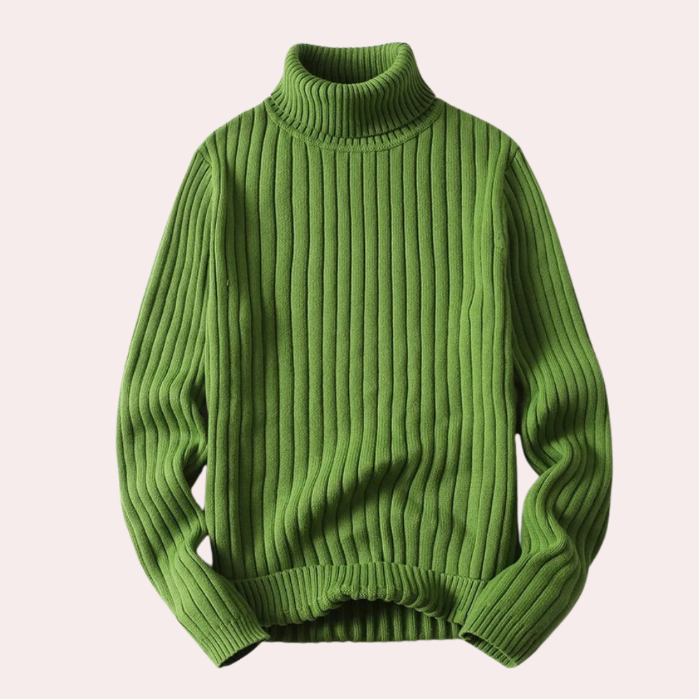 Maglione Dolcevita | Maglia a Coste | Caldo e Morbido