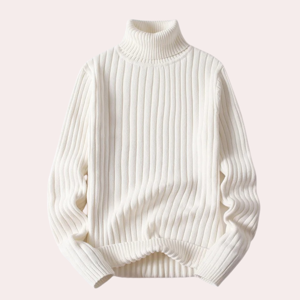 Maglione Dolcevita | Maglia a Coste | Caldo e Morbido