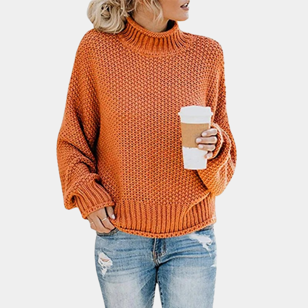 Maglione Dolcevita a Maglia Grossa | Misto Lana | Caldo e Morbido