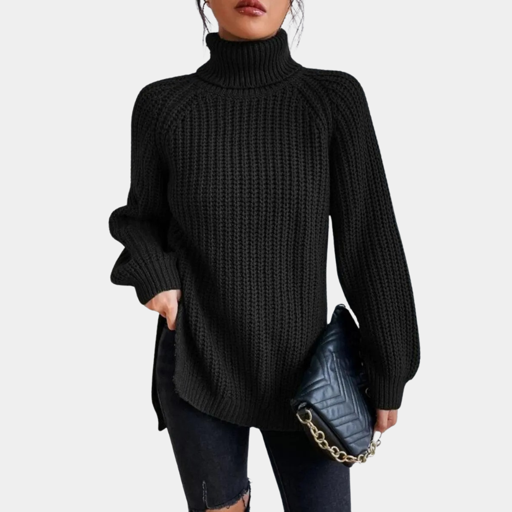 Maglione Dolcevita a Maglia Grossa | Misto Lana | Caldo e Sofisticato