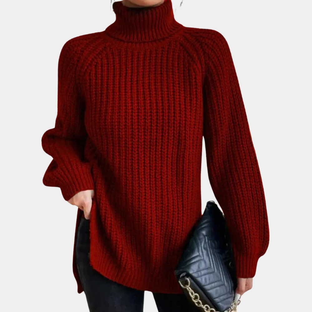 Maglione Dolcevita a Maglia Grossa | Misto Lana | Caldo e Sofisticato