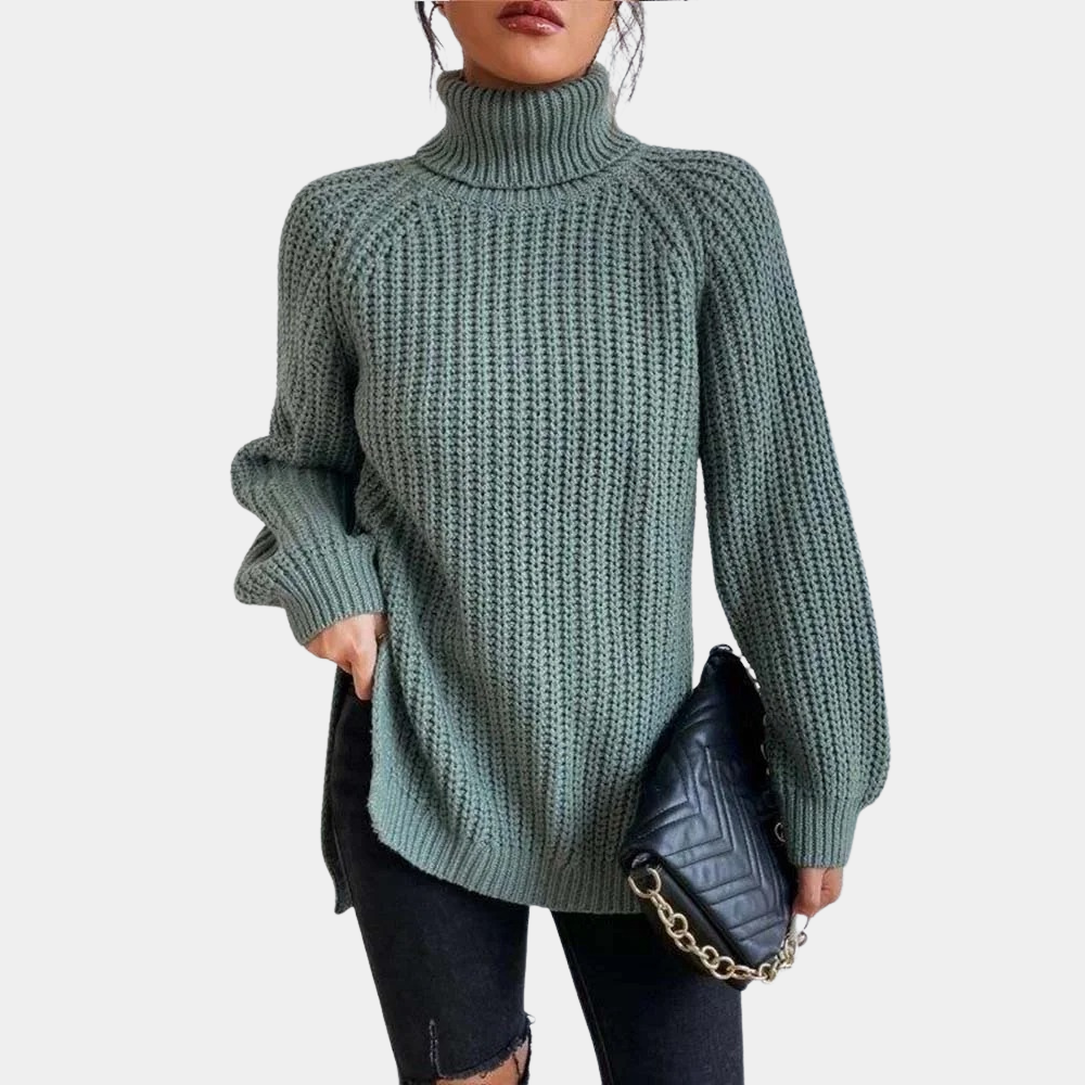 Maglione Dolcevita a Maglia Grossa | Misto Lana | Caldo e Sofisticato