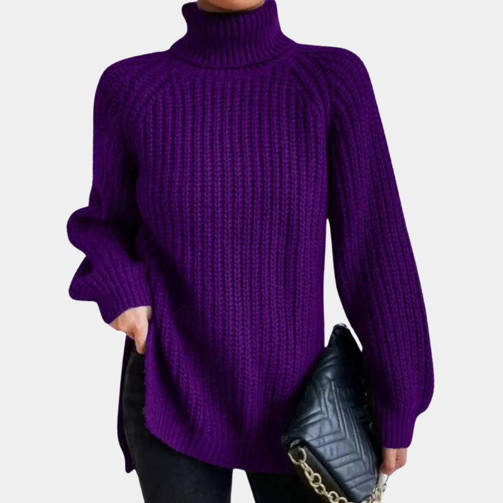 Maglione Dolcevita a Maglia Grossa | Misto Lana | Caldo e Sofisticato