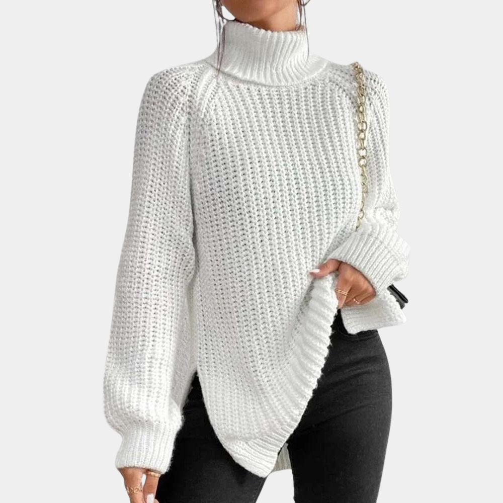 Maglione Dolcevita a Maglia Grossa | Misto Lana | Caldo e Sofisticato