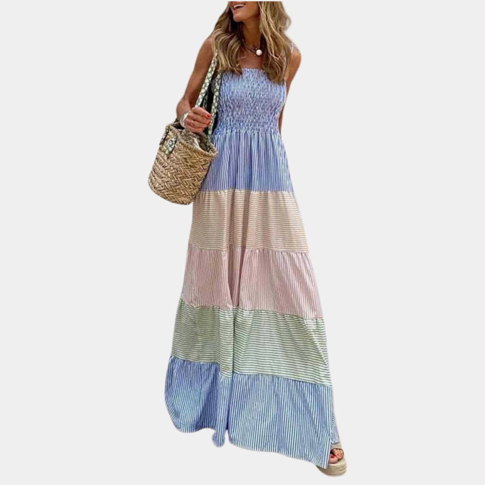 Abito Lungo Boho | Multicolore | Fresco e Romantico