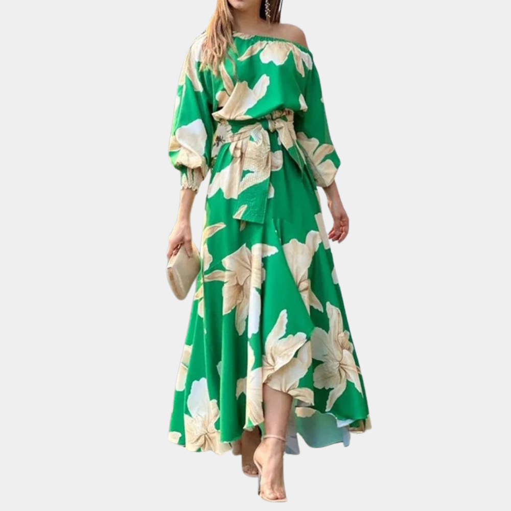 Maxi Dress Floreale | Off-Shoulder | Elegante & Flowy