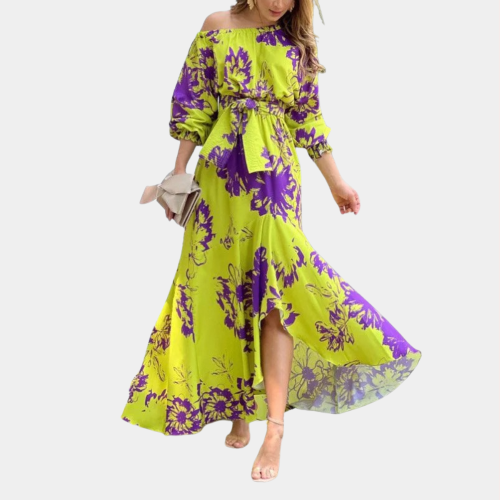 Maxi Dress Floreale | Off-Shoulder | Elegante & Flowy