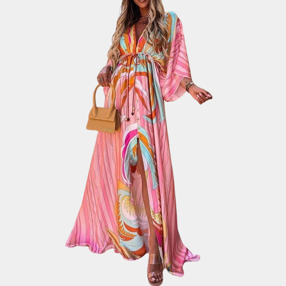 Maxi Dress Stampato | Elegante e Fluttuante | Look di Tendenza