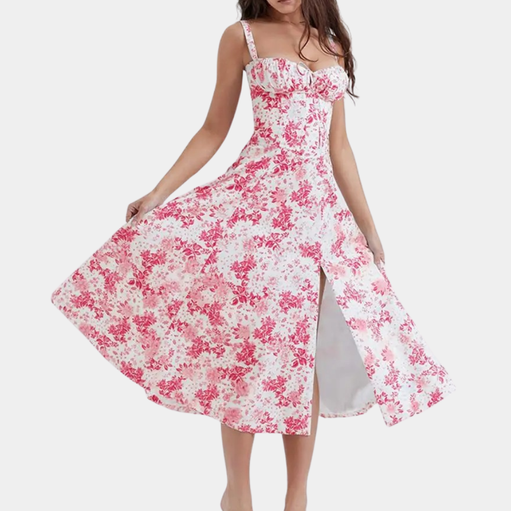 Abito Midi Floreale | Romantico | Leggero & Femminile