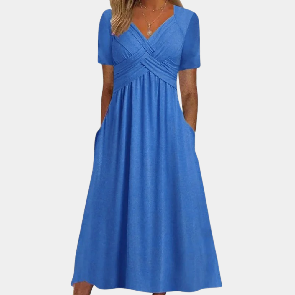 Maxi Dress con Scollo a V | Flowy | Elegante & Confortevole