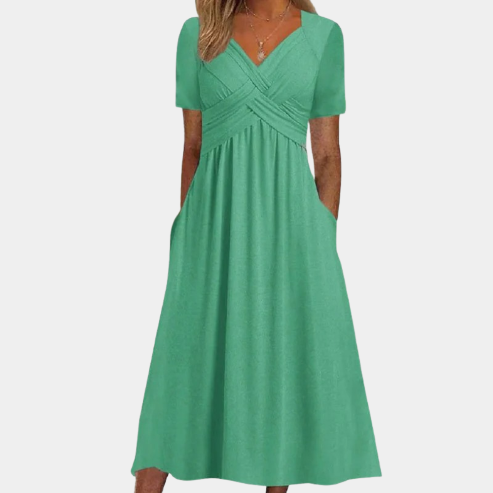 Maxi Dress con Scollo a V | Flowy | Elegante & Confortevole