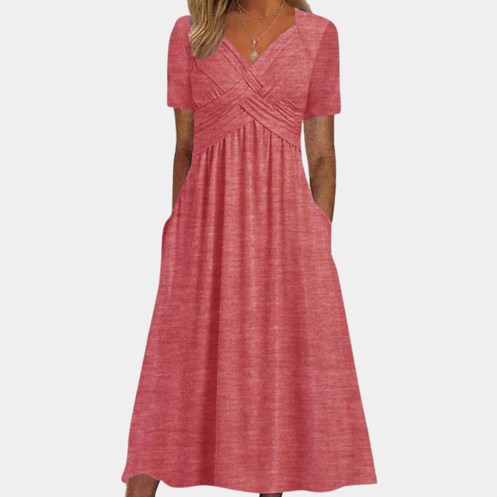 Maxi Dress con Scollo a V | Flowy | Elegante & Confortevole