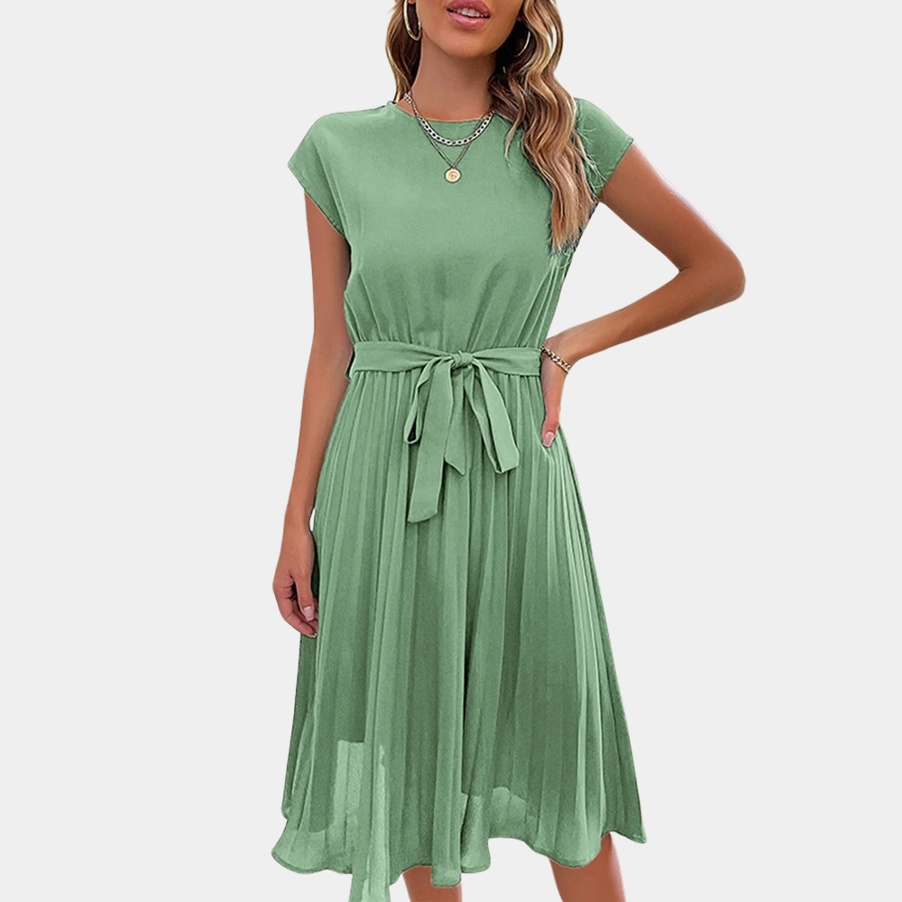 Abito Midi Plissettato | Elegante e Femminile | Perfetto per Ogni Occasione
