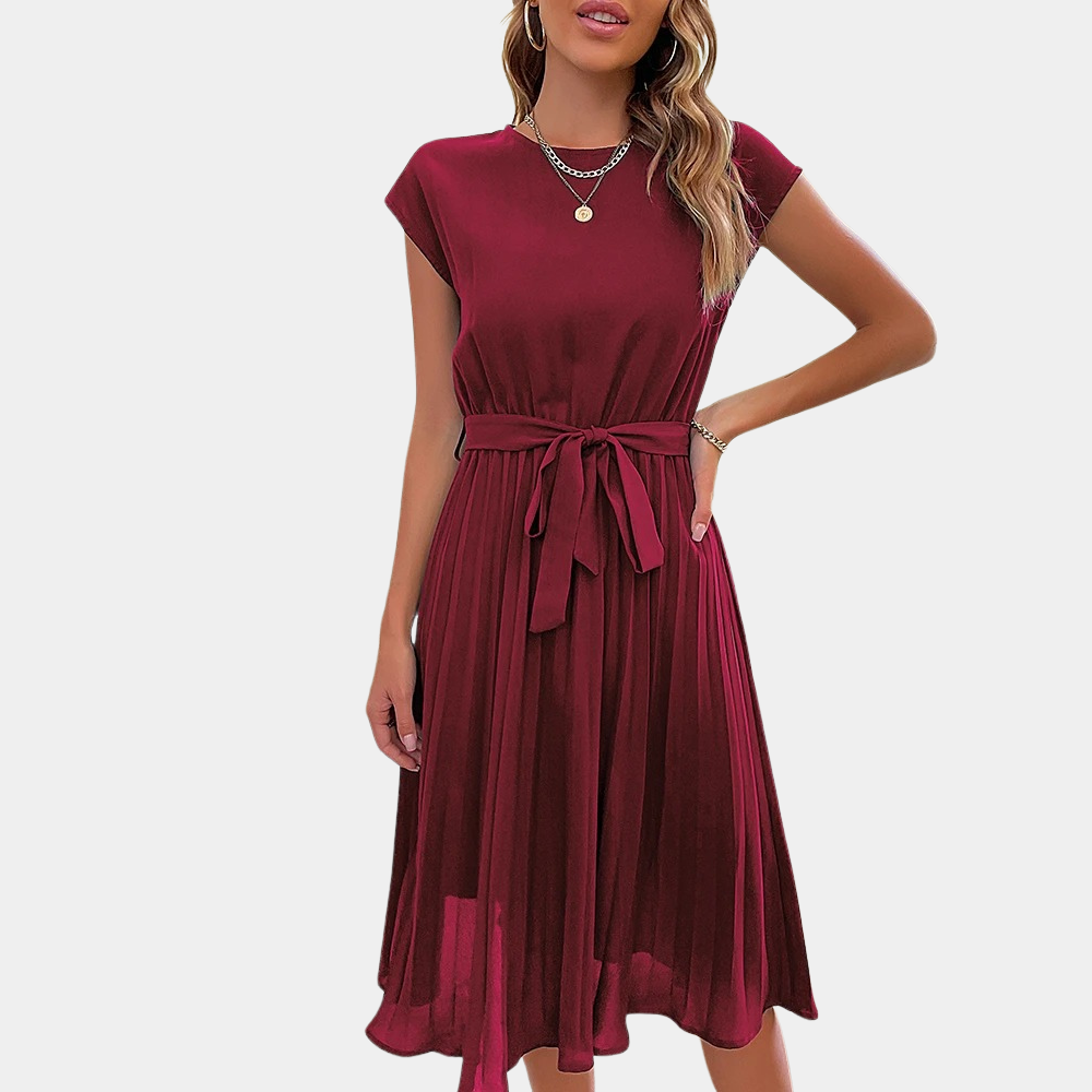 Abito Midi Plissettato | Elegante e Femminile | Perfetto per Ogni Occasione