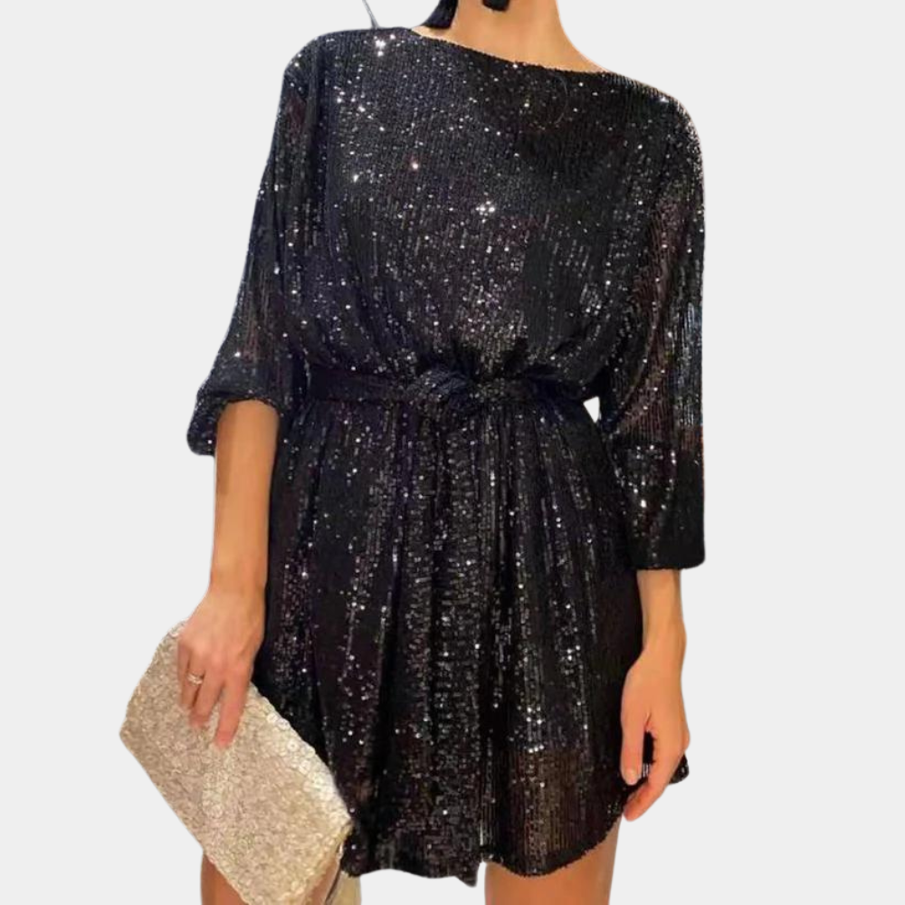 Mini Abito con Paillettes | Eleganza Brillante | Perfetto per le Serate Glam
