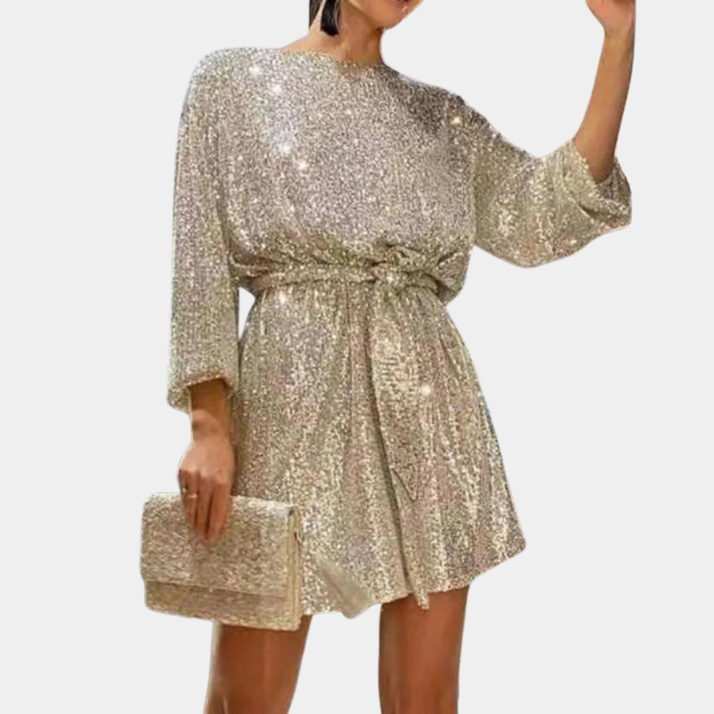 Mini Abito con Paillettes | Eleganza Brillante | Perfetto per le Serate Glam